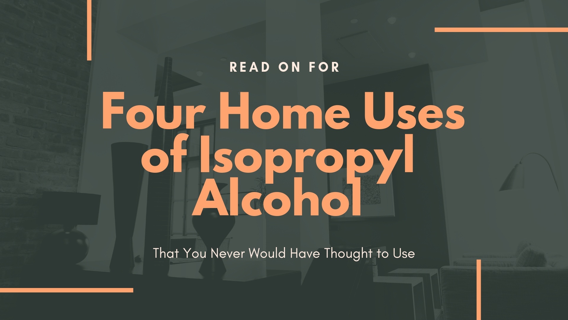 Read on to learn four home uses of isopropyl alcohol 99% that you never would have thought to use.
